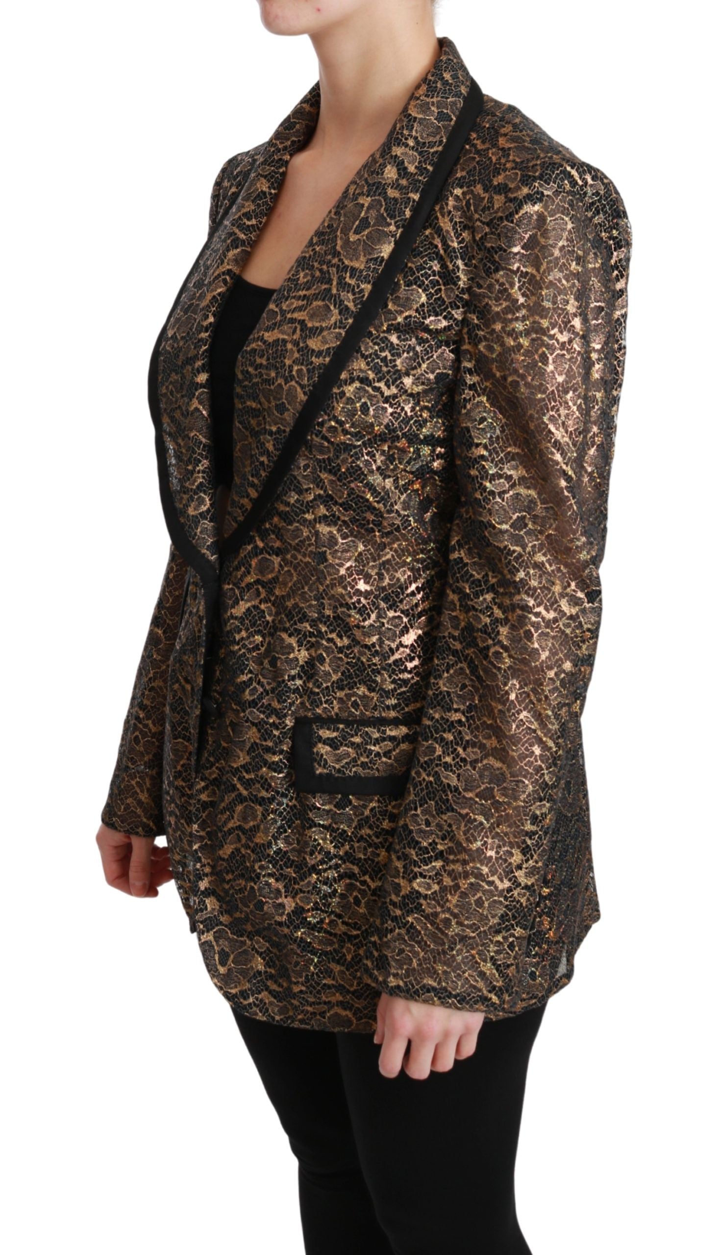 Dolce & Gabbana Gold Blazer for Women detail view