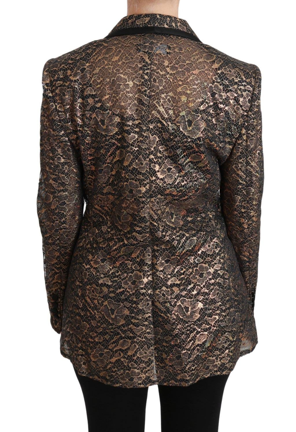 Dolce & Gabbana Gold Blazer for Women side view
