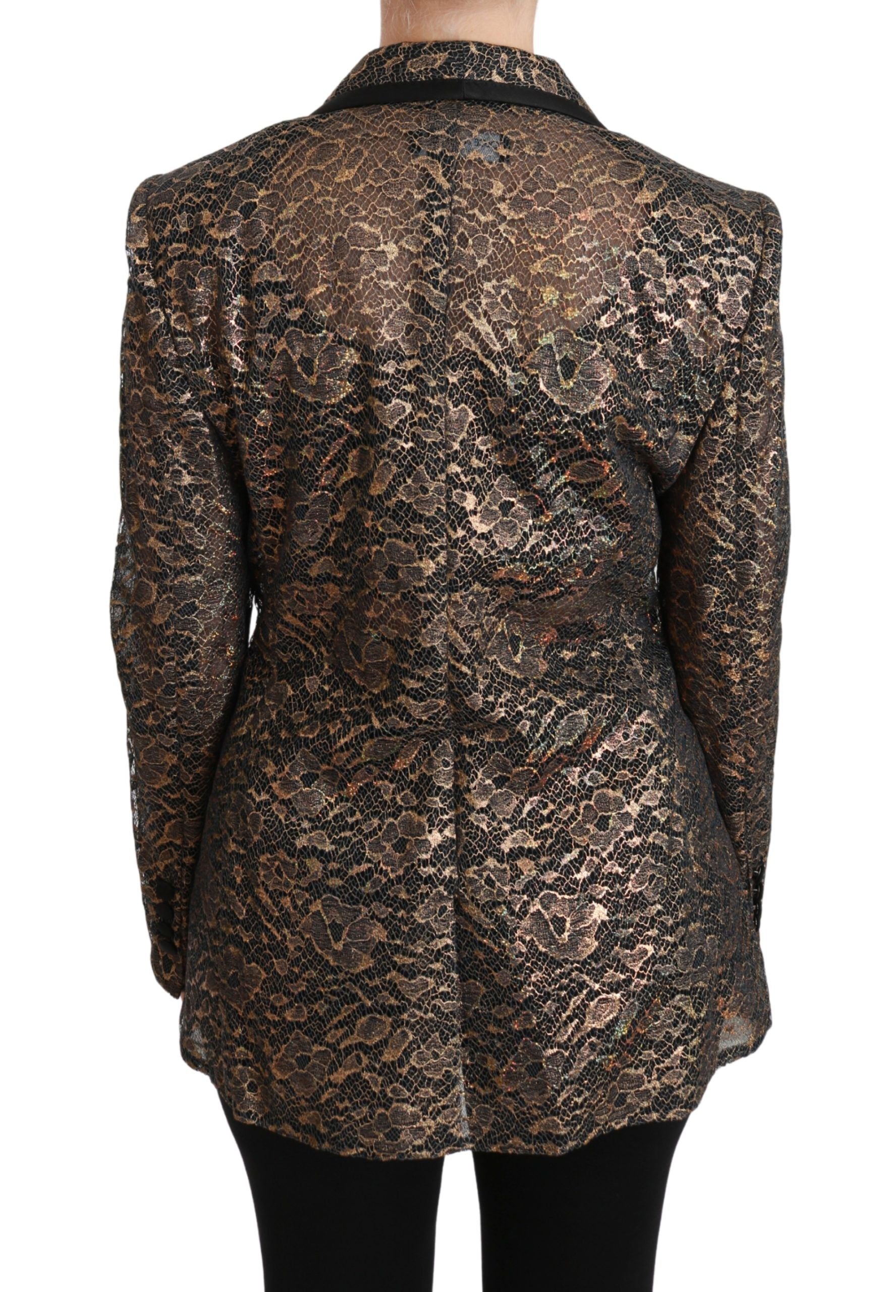 Dolce & Gabbana Gold Blazer for Women side view