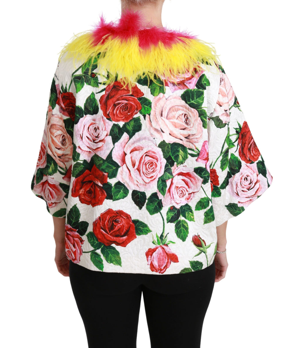 Dolce & Gabbana White Coat for Women side view