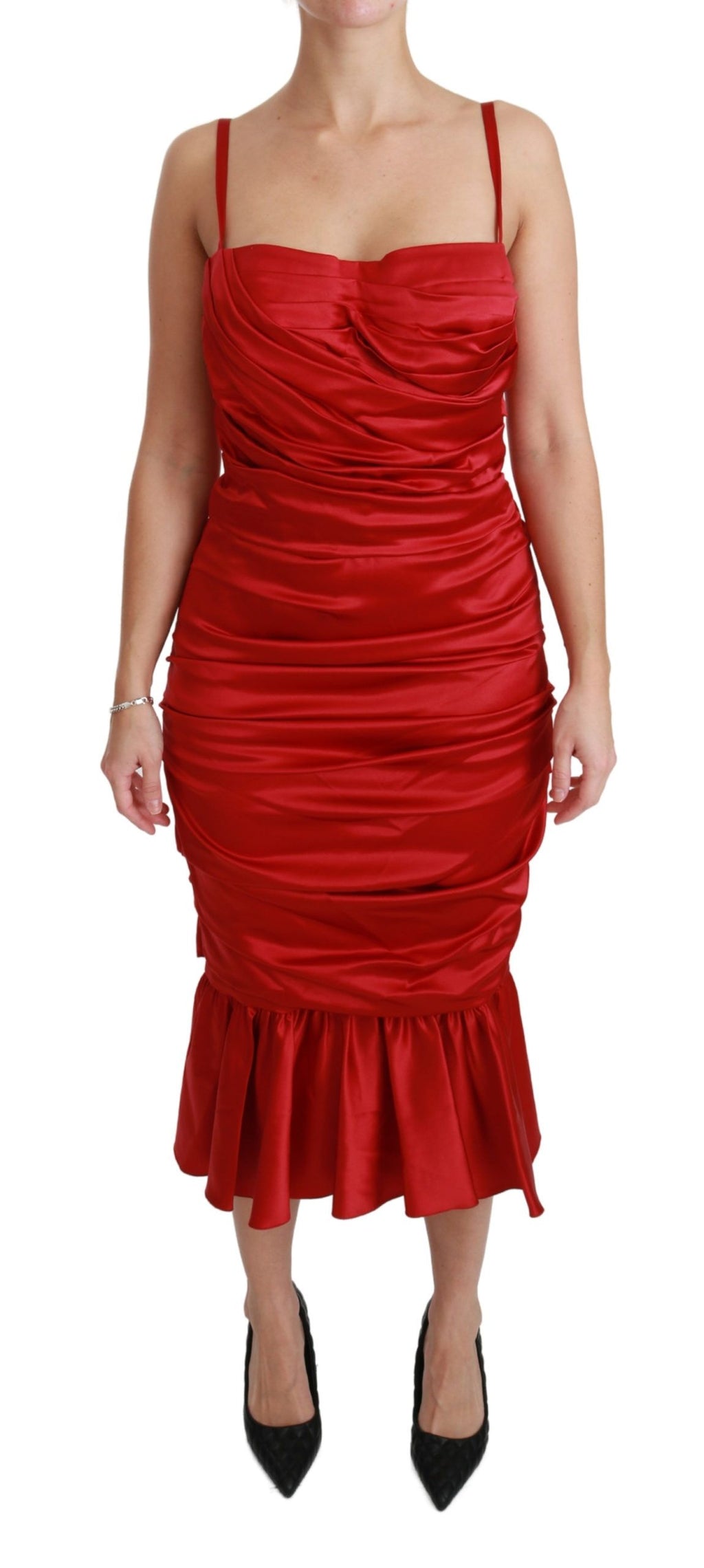 Dolce & Gabbana Red Midi Dress for Women
