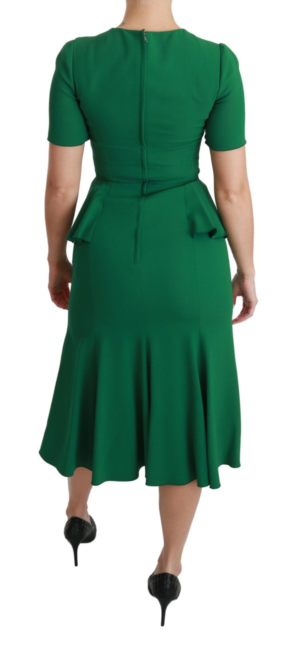 Dolce & Gabbana Green Midi Dress for Women side view