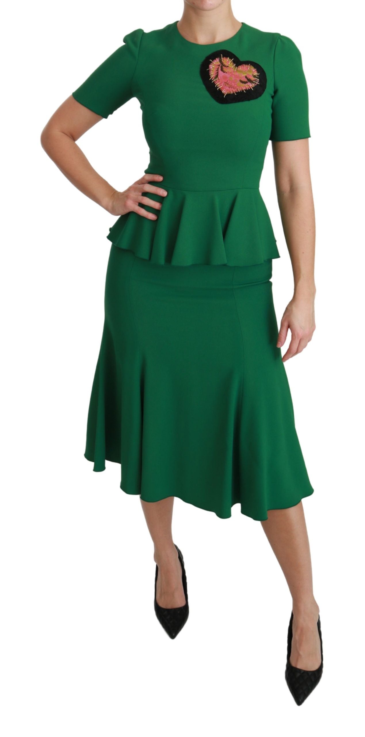 Dolce & Gabbana Green Midi Dress for Women additional view