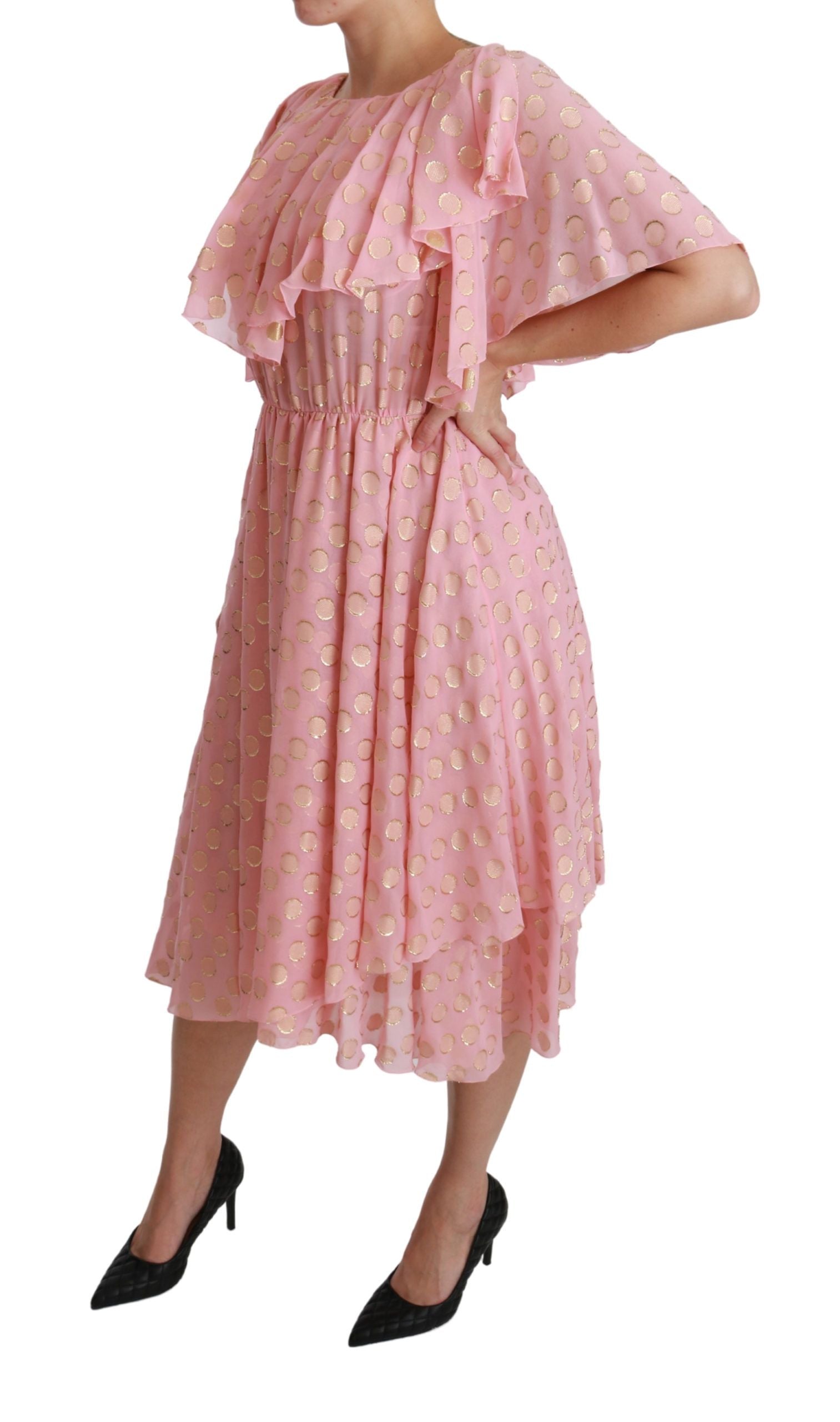 Dolce & Gabbana Pink Midi Dress for Women detail view