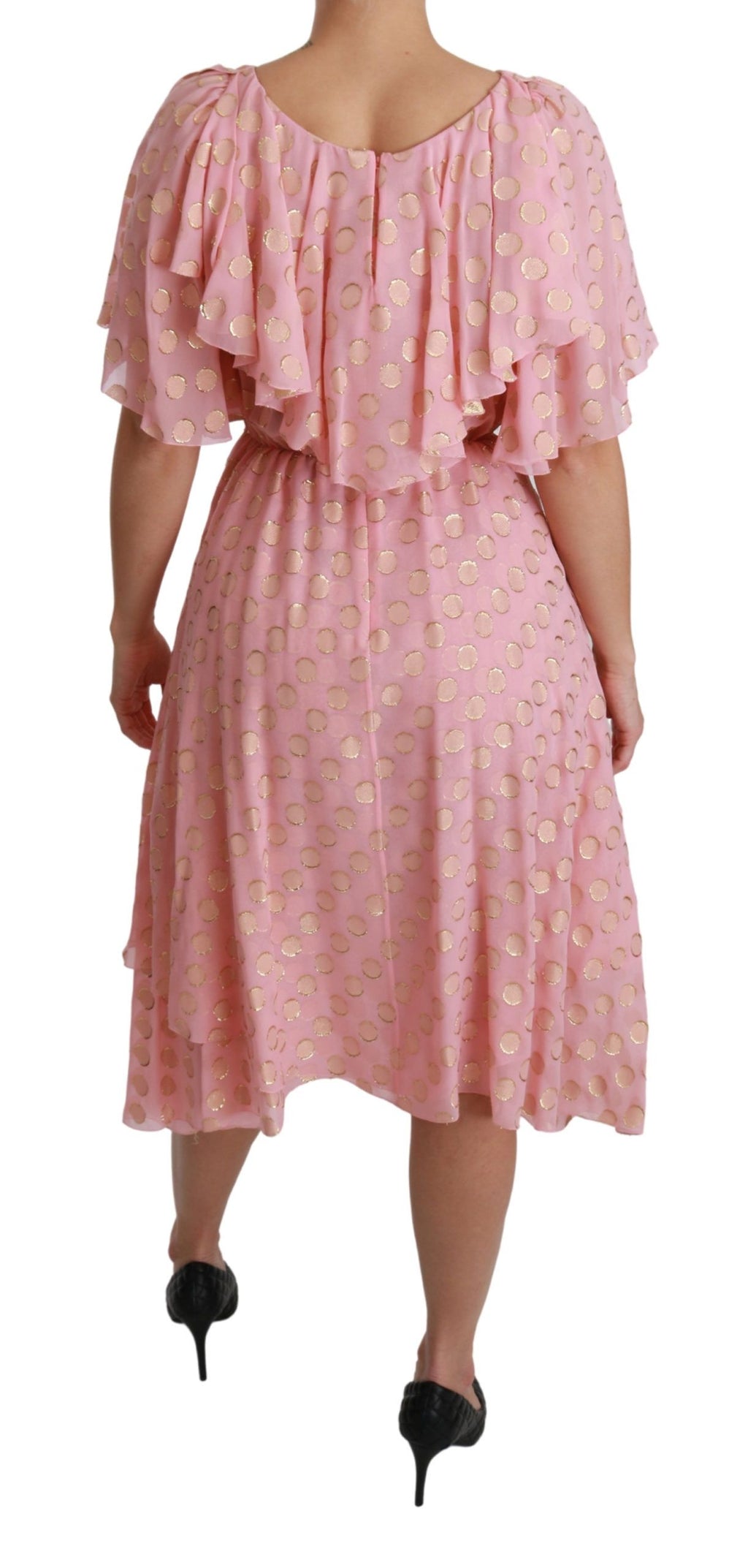 Dolce & Gabbana Pink Midi Dress for Women side view