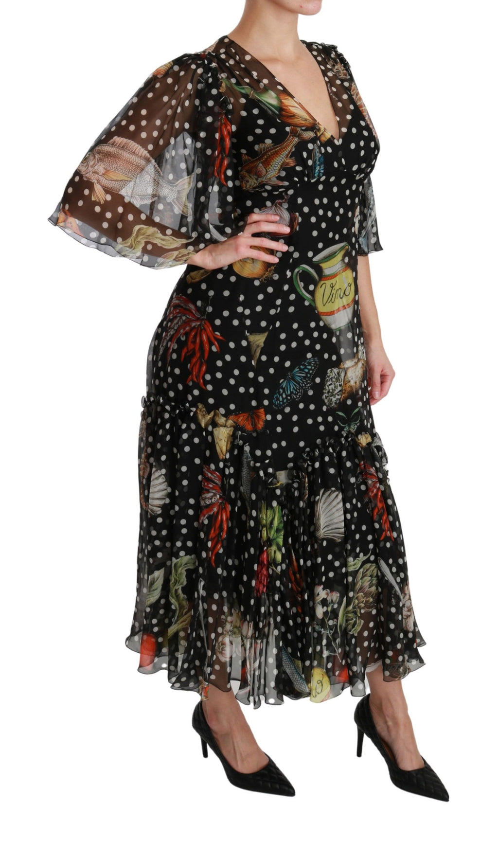 Dolce & Gabbana Black Long Dress for Women alternate view