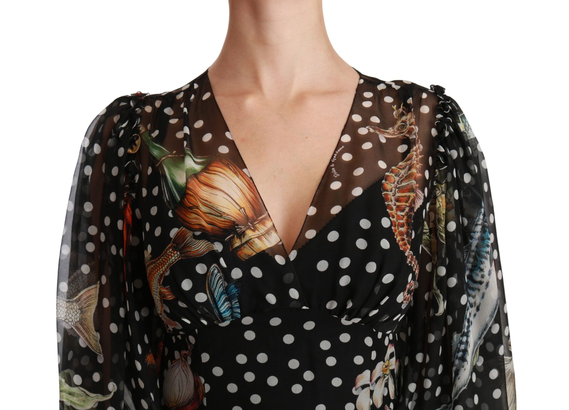 Dolce & Gabbana Black Long Dress for Women additional view