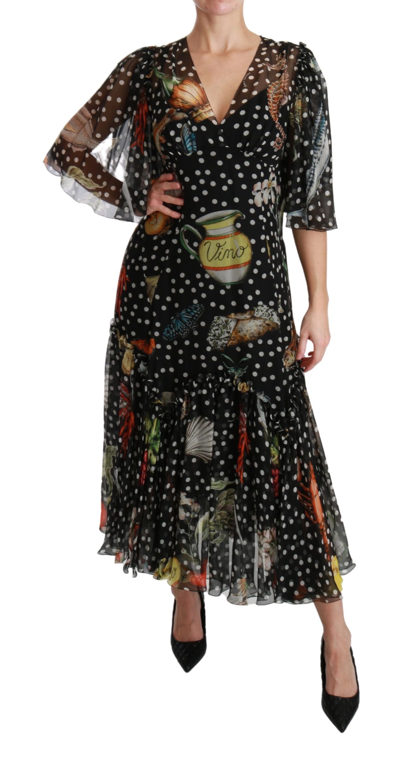 Dolce & Gabbana Black Long Dress for Women additional view