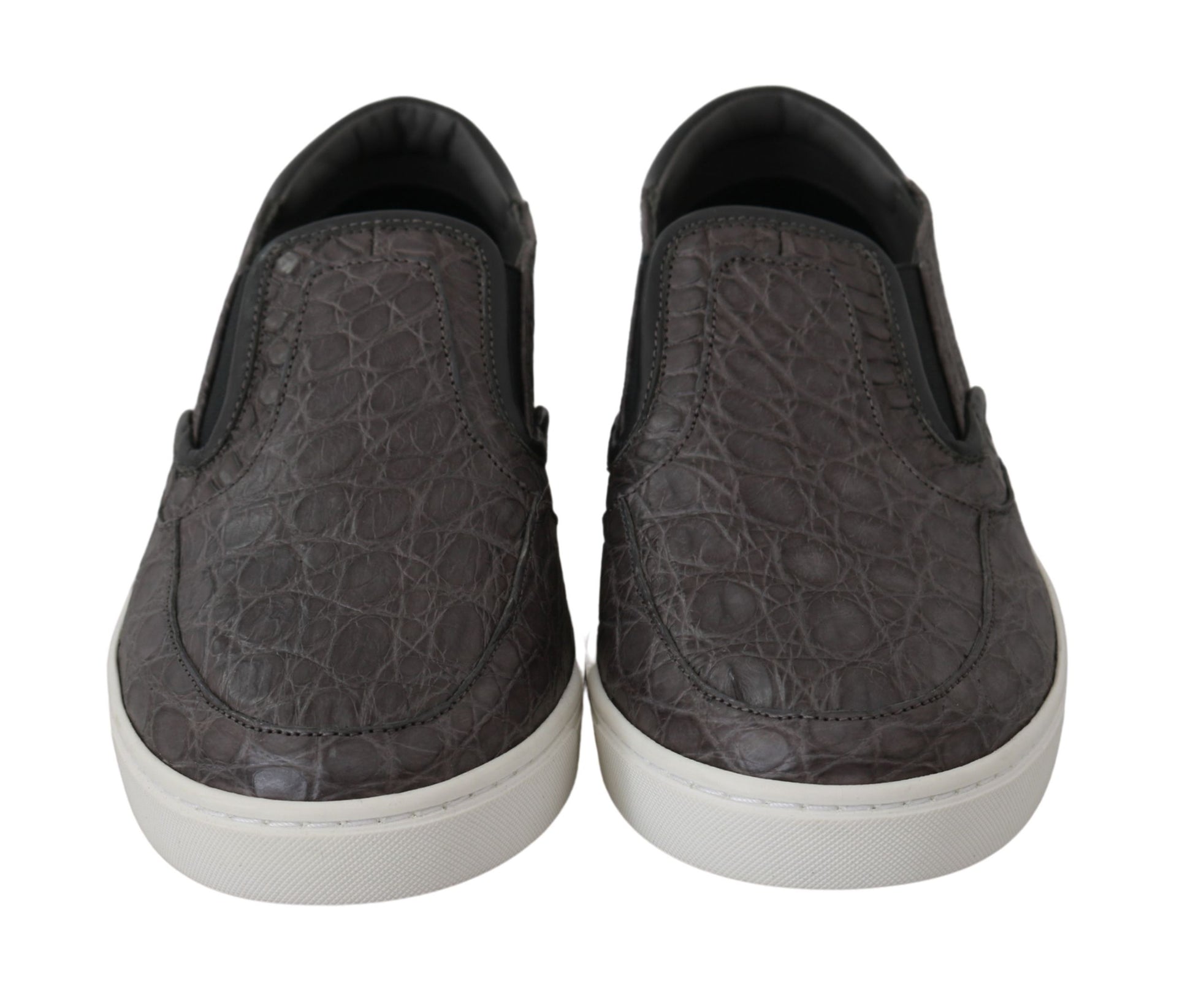 Dolce & Gabbana Grey Slip On Loafers for Men alternate view