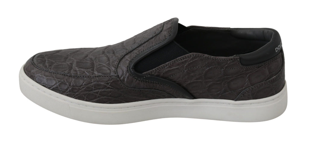 Dolce & Gabbana Grey Slip On Loafers for Men additional view
