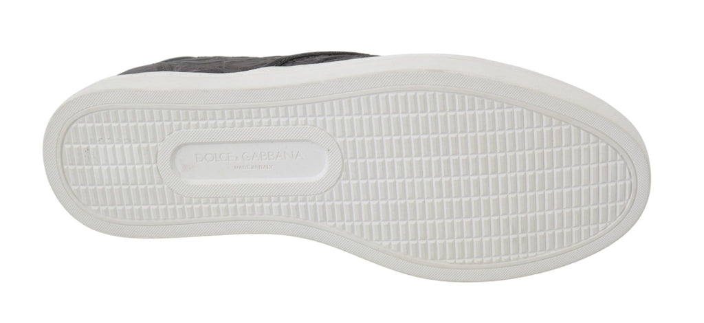 Dolce & Gabbana Grey Slip On Loafers for Men additional view