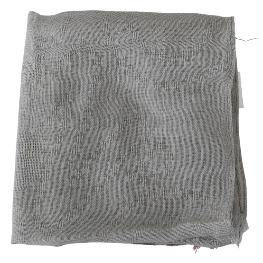 Costume National Grey Scarf for Men side view