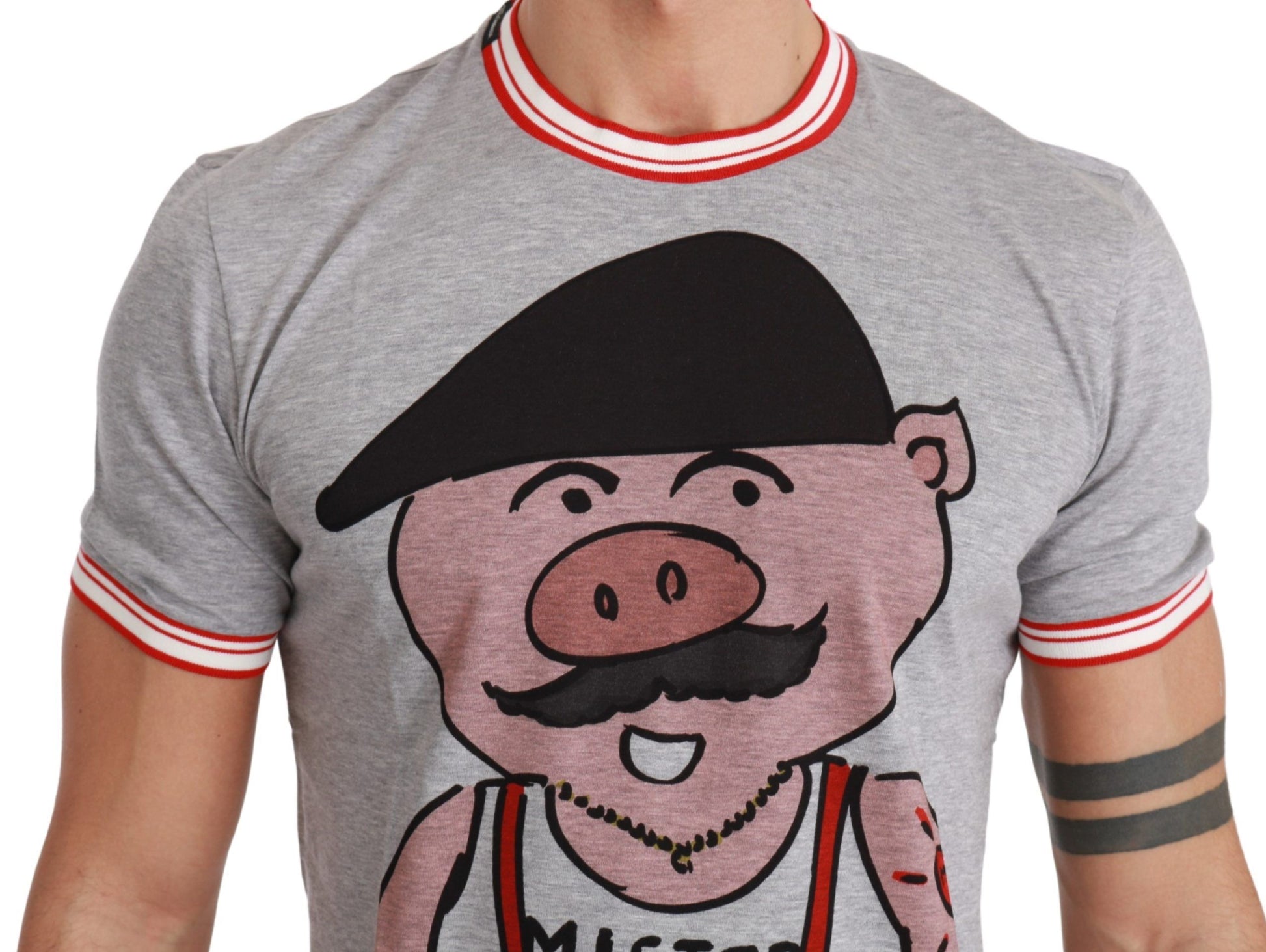Dolce & Gabbana Grey T-Shirt for Men detail view