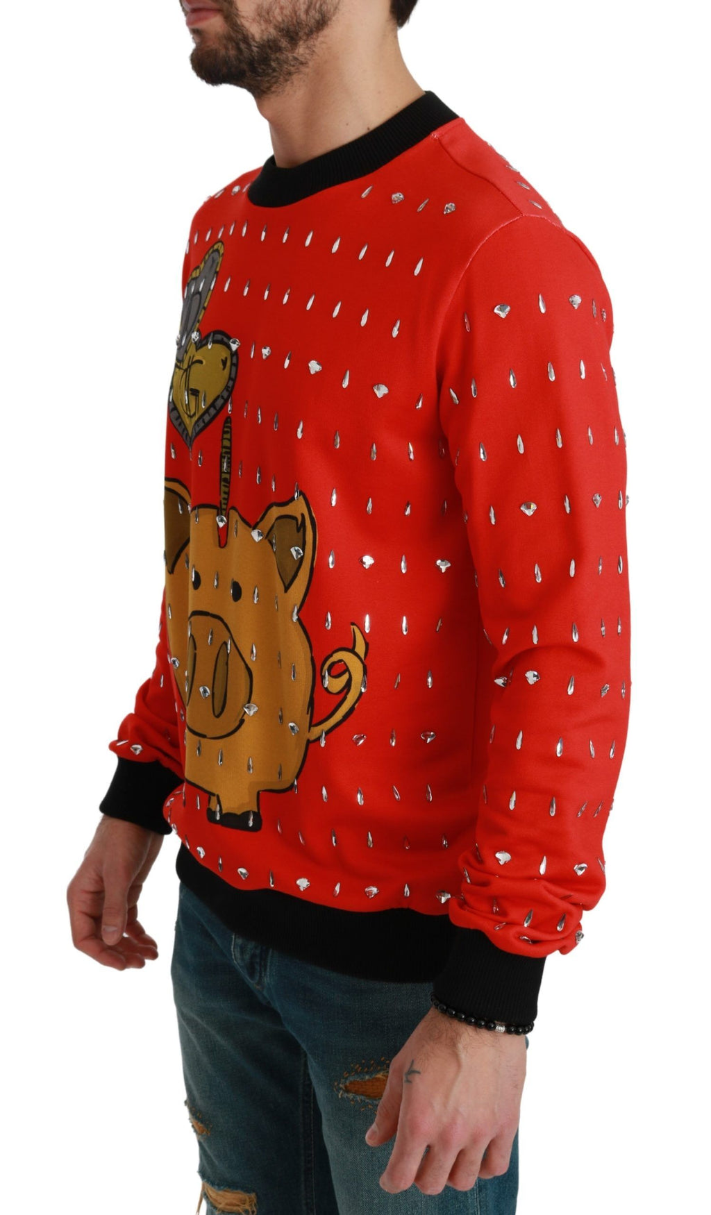 Dolce & Gabbana Red Sweatshirt for Men detail view