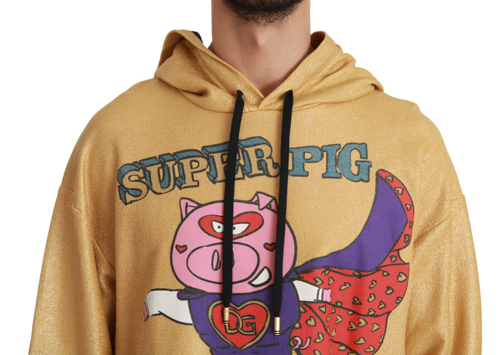 Dolce & Gabbana Gold Hoodie for Men side view