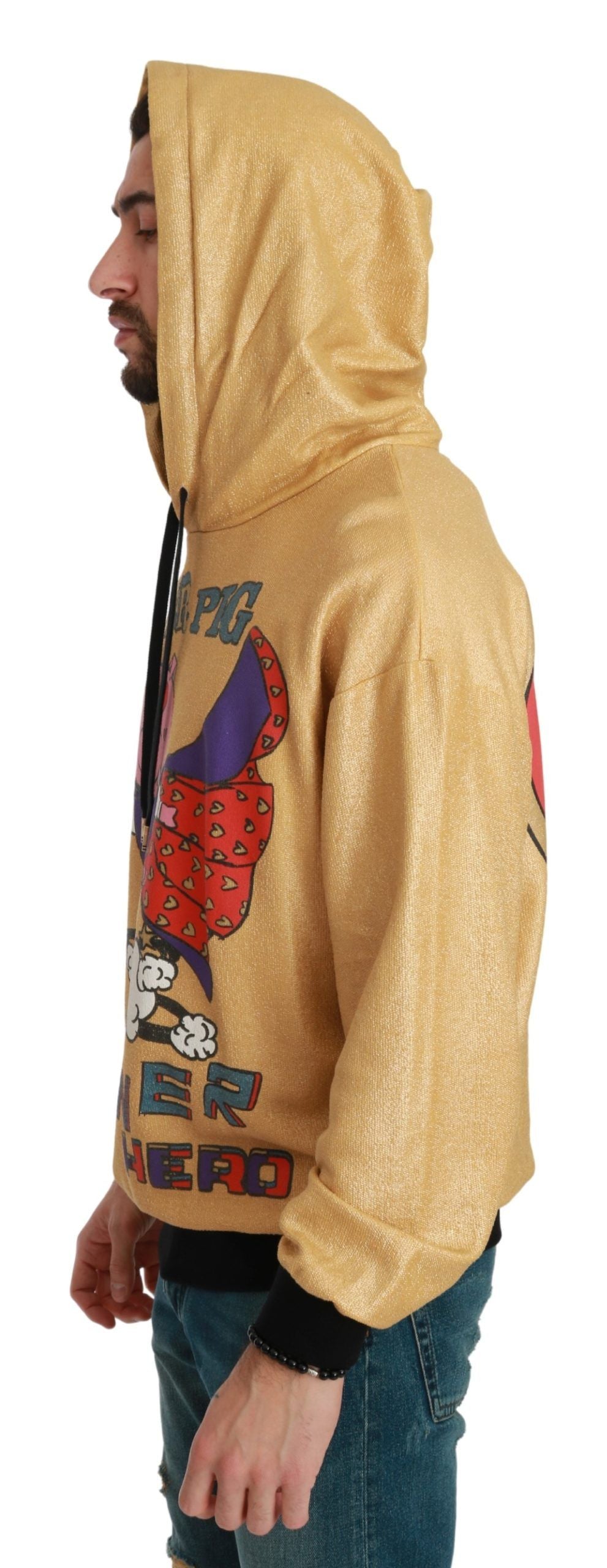 Dolce & Gabbana Gold Hoodie for Men additional view