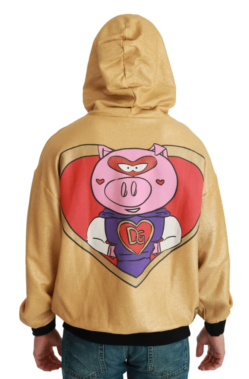 Dolce & Gabbana Gold Hoodie for Men additional view