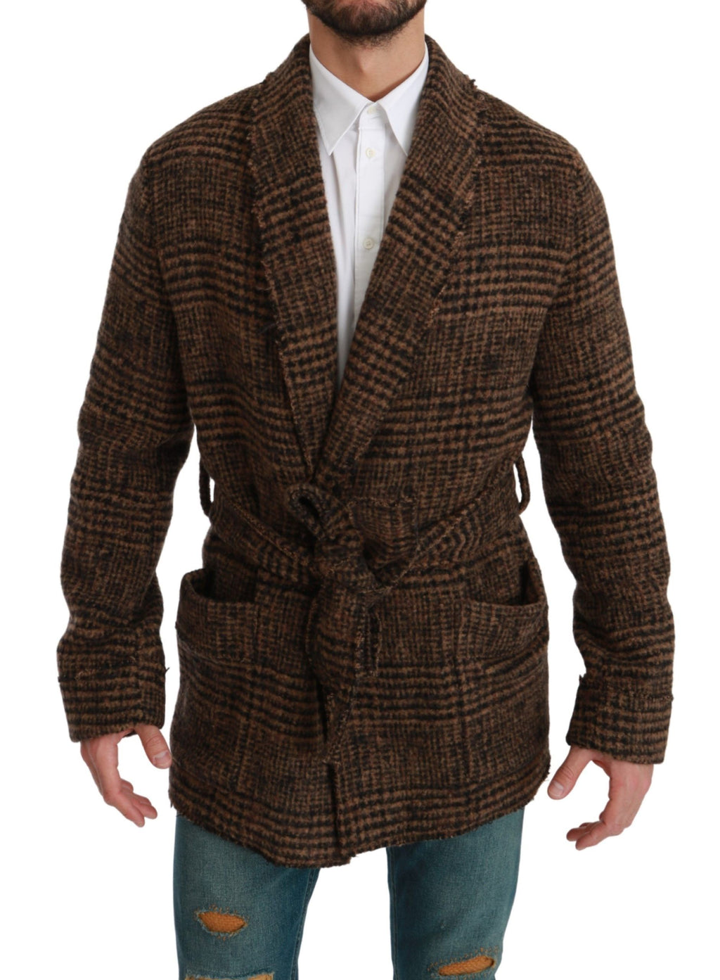 Dolce & Gabbana Brown Coat for Men