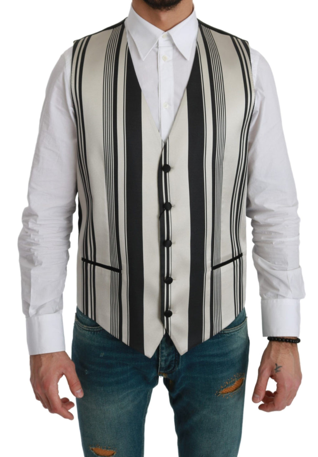 Dolce & Gabbana Black Waistcoats for Men
