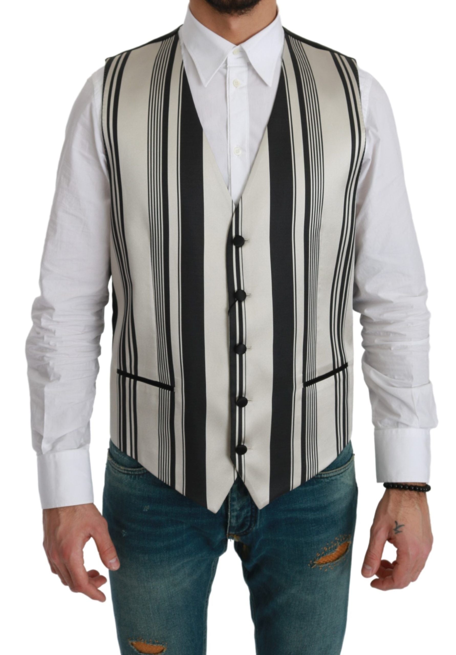 Dolce & Gabbana Black Waistcoats for Men