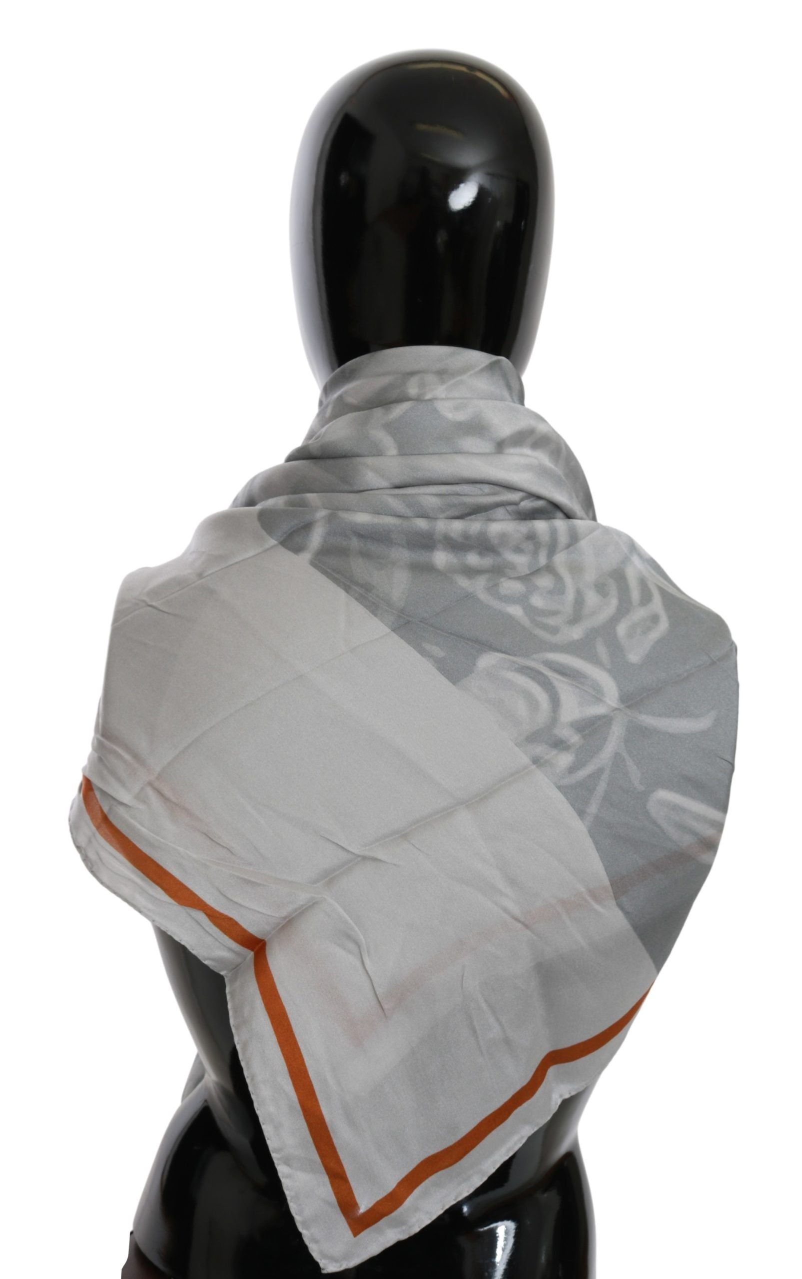 Costume National Grey Scarf for Women detail view