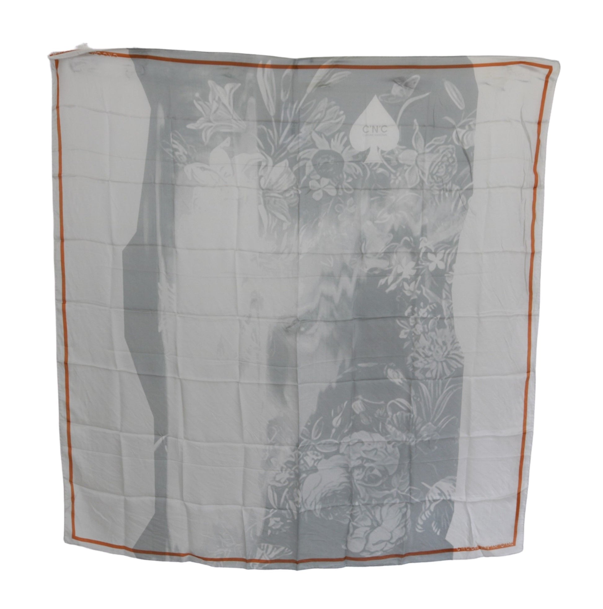 Costume National Grey Scarf for Women side view