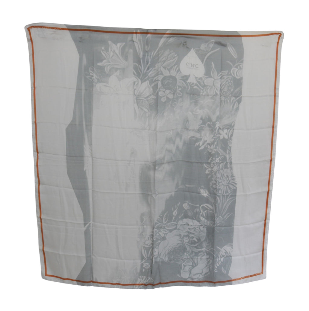 Costume National Grey Scarf for Women side view