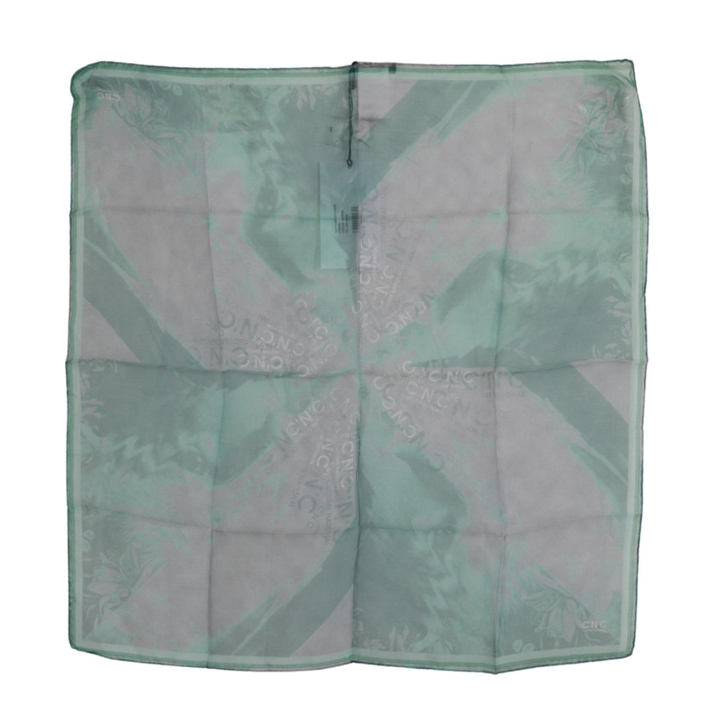 Costume National Green Scarf for Women detail view