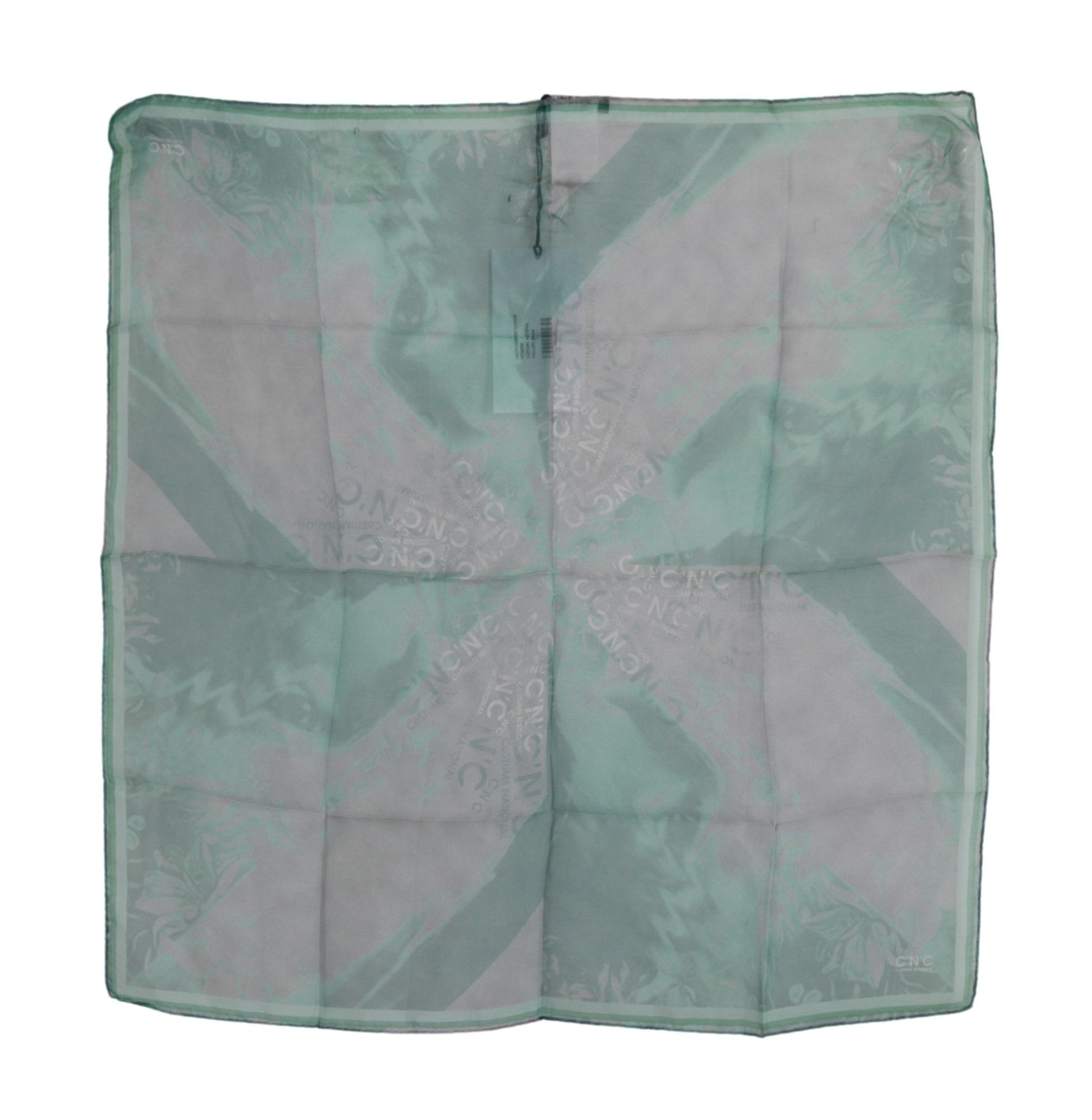 Costume National Green Scarf for Women detail view