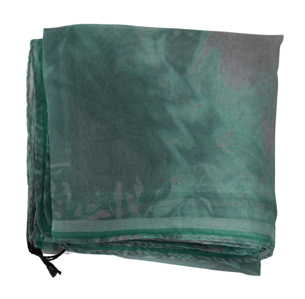 Costume National Green Scarf for Women side view