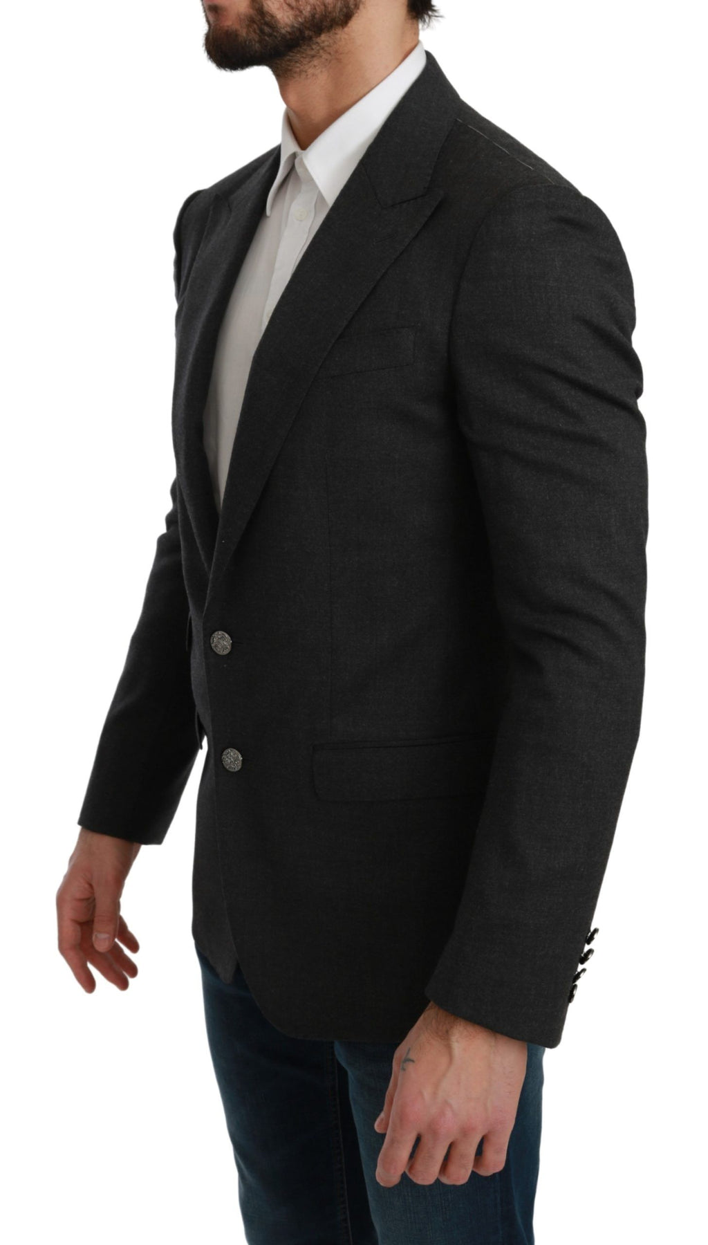 Dolce & Gabbana Grey Blazer for Men detail view