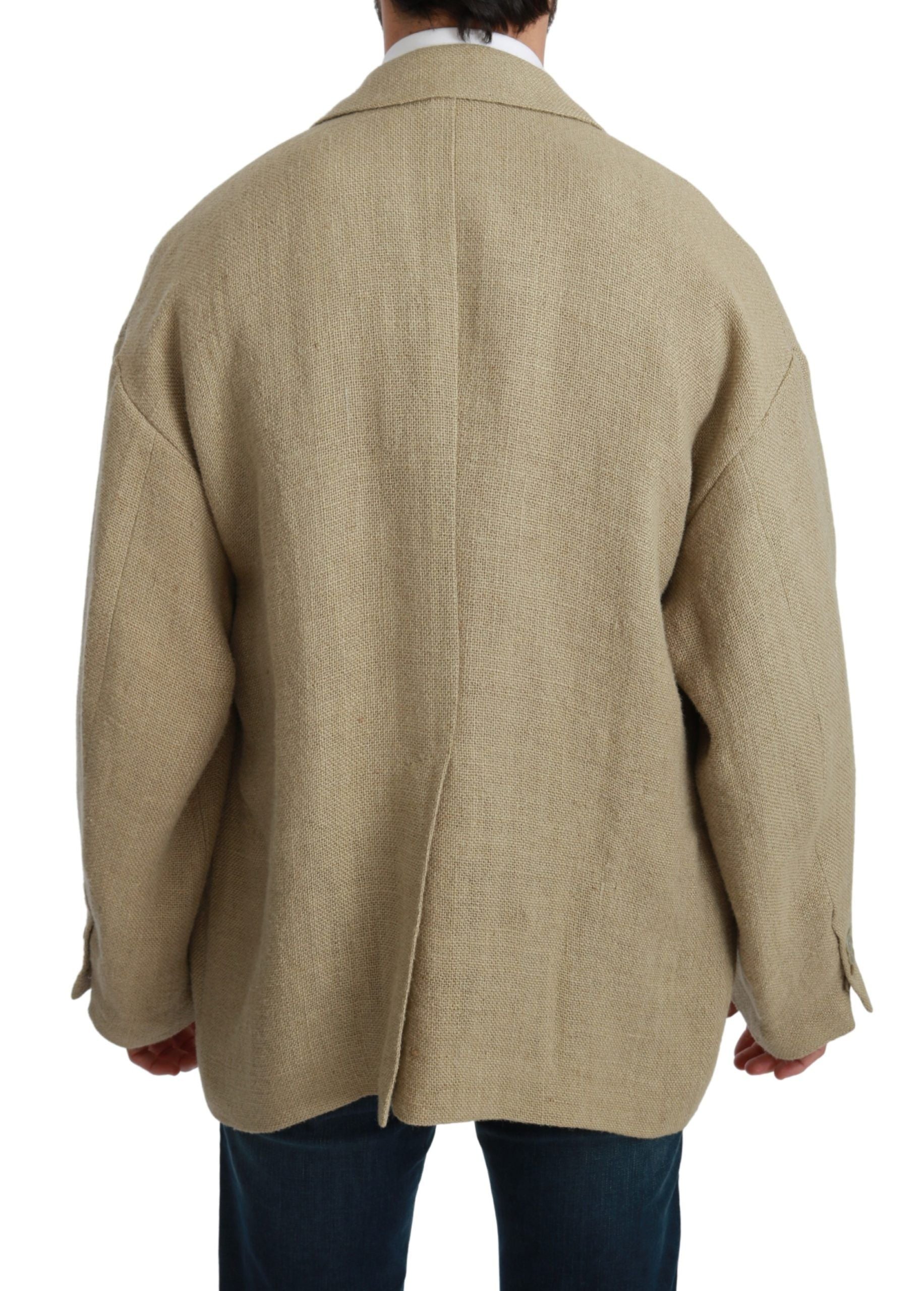 Dolce & Gabbana Beige Coat for Men detail view
