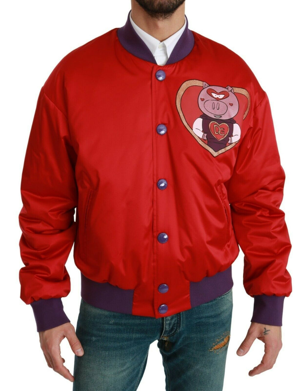 Dolce & Gabbana Red Bomber for Men