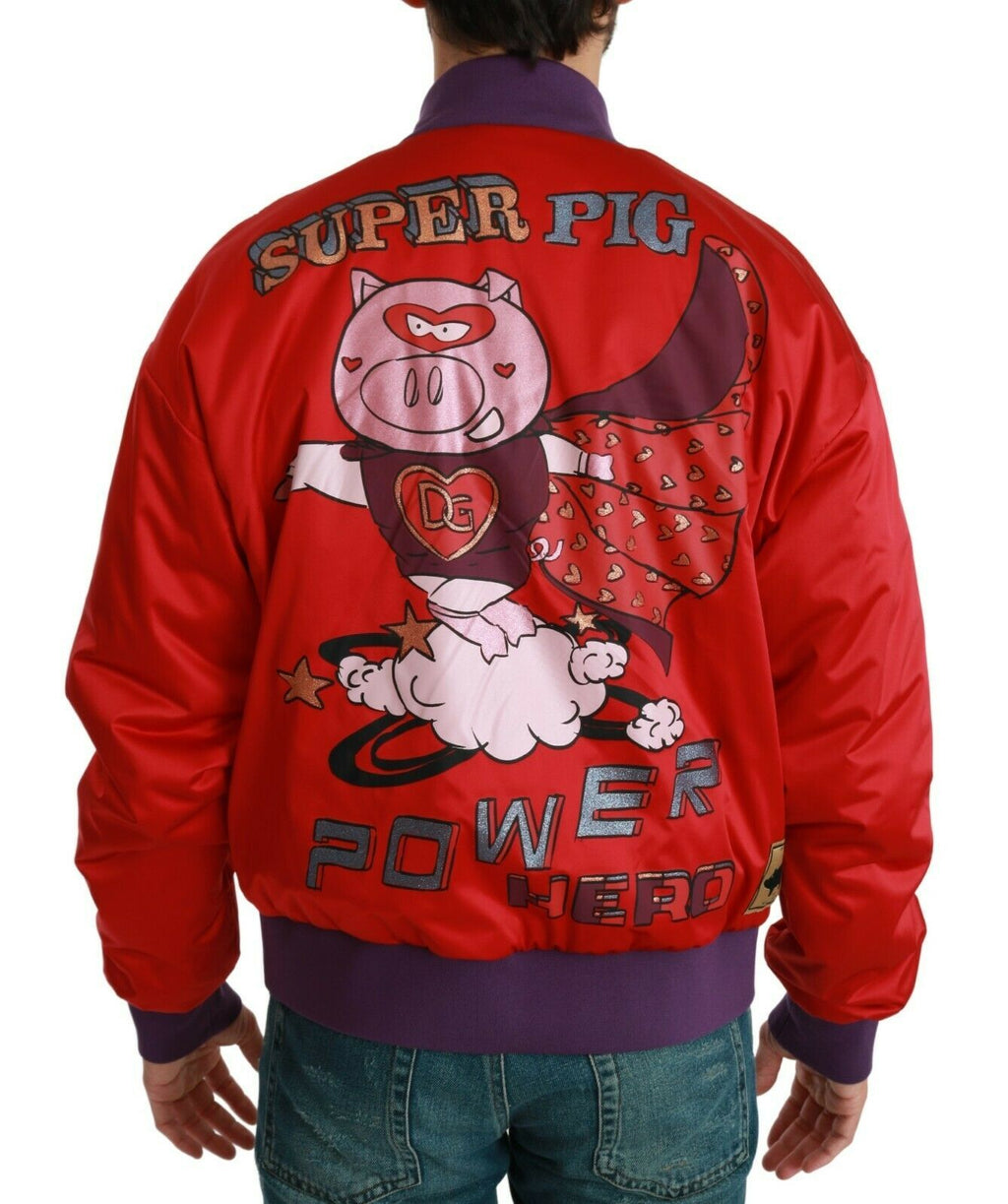 Dolce & Gabbana Red Bomber for Men alternate view
