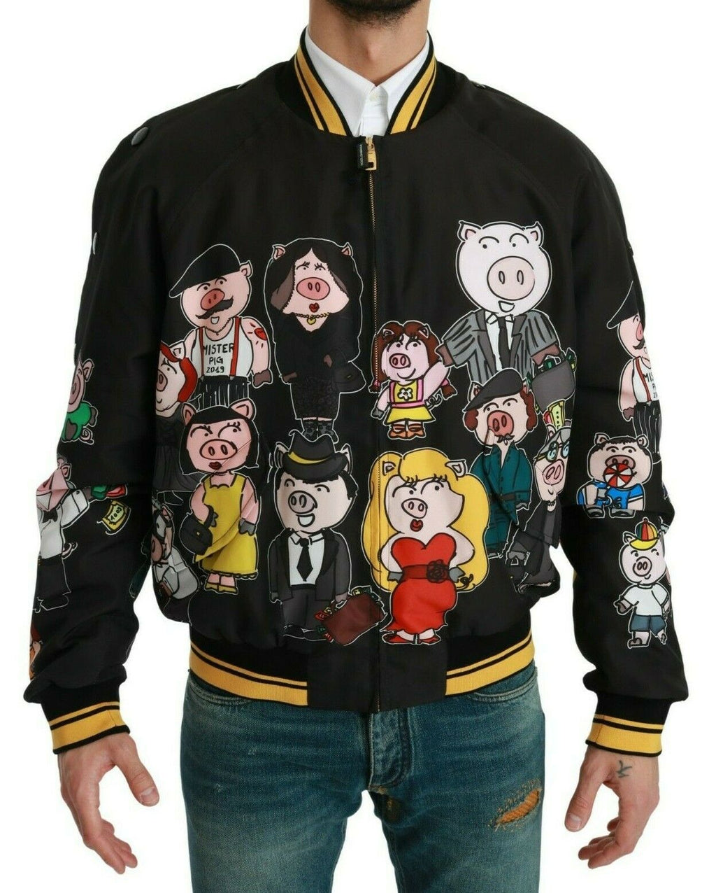 Dolce & Gabbana Black Bomber for Men