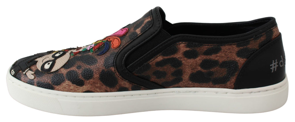 Dolce & Gabbana Brown Slip On Loafers for Women additional view
