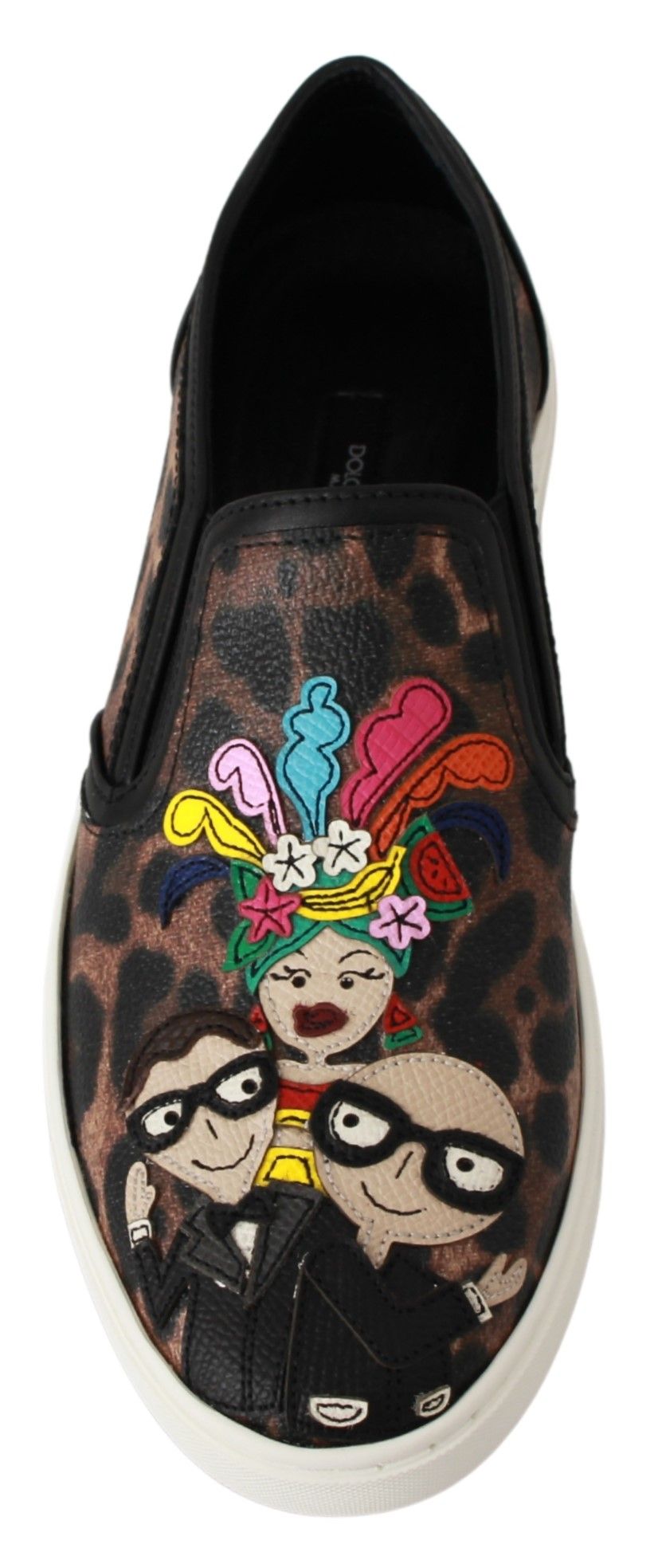 Dolce & Gabbana Brown Slip On Loafers for Women additional view