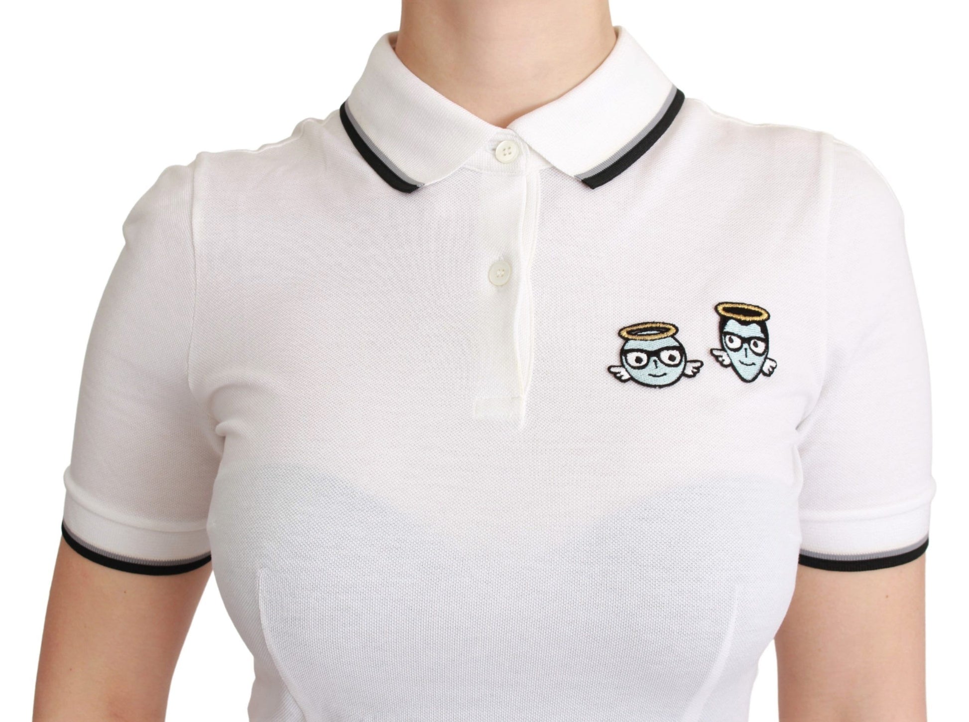 Dolce & Gabbana White Polo Shirt for Women additional view