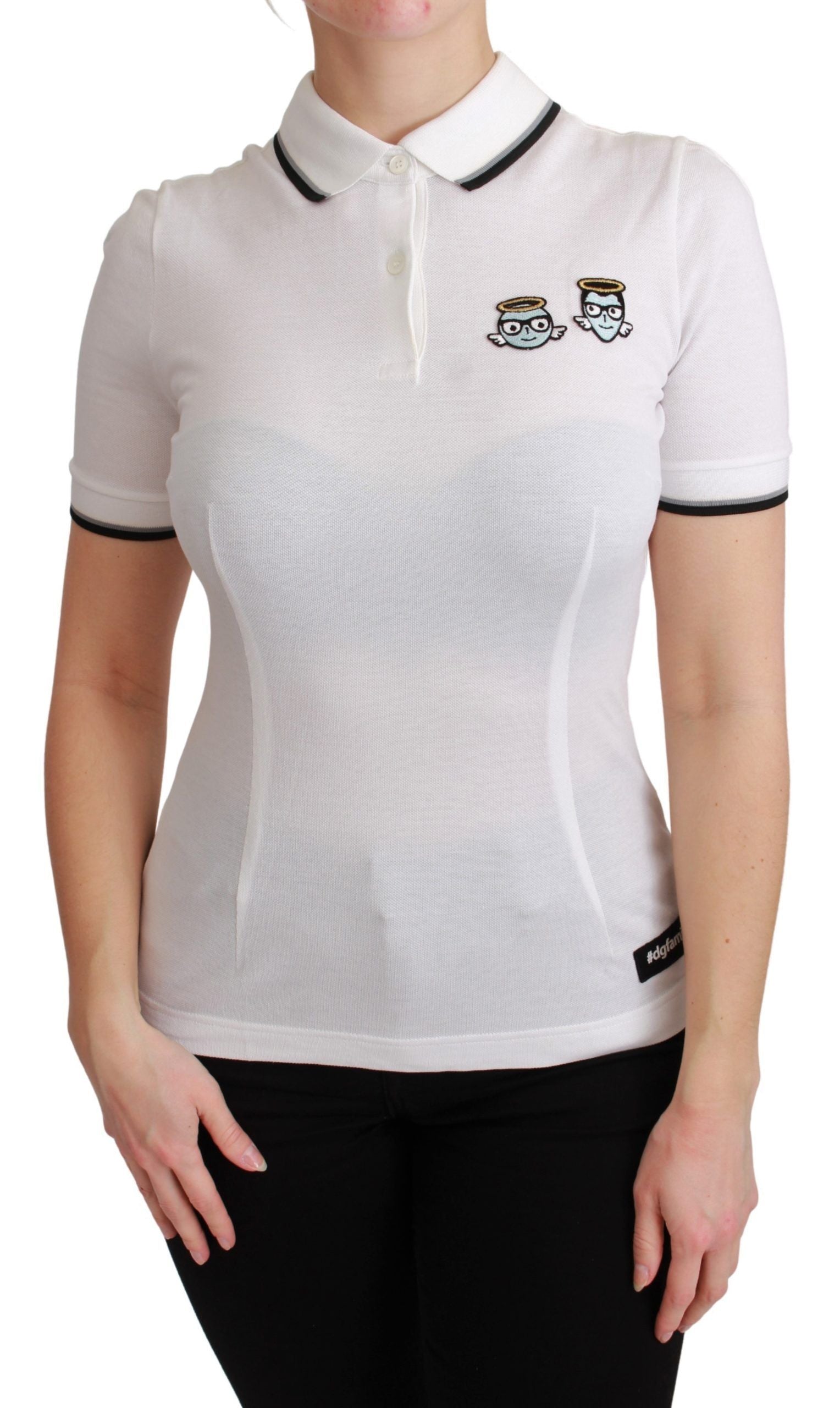 Dolce & Gabbana White Polo Shirt for Women