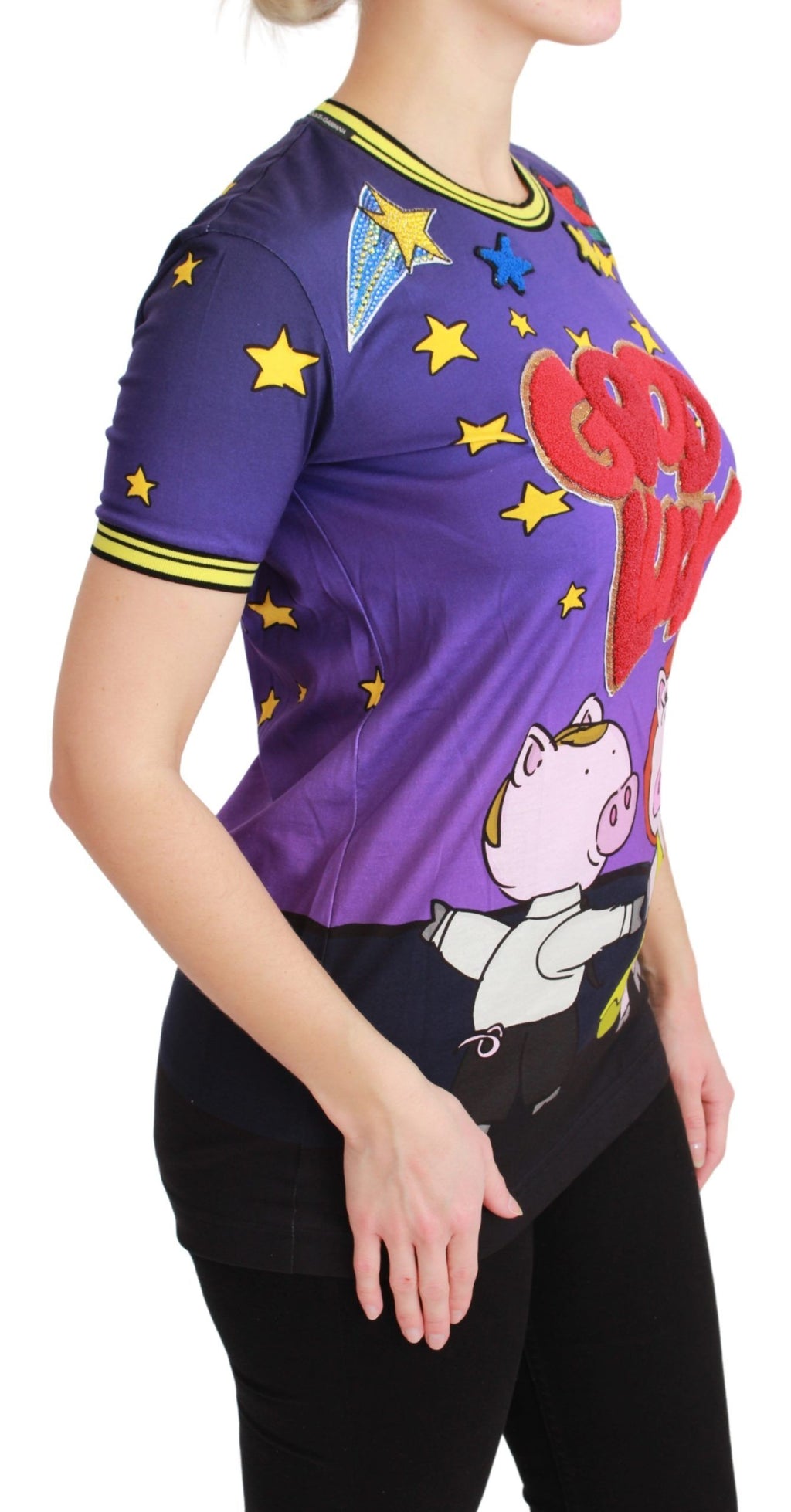 Dolce & Gabbana Purple T-Shirt for Women alternate view