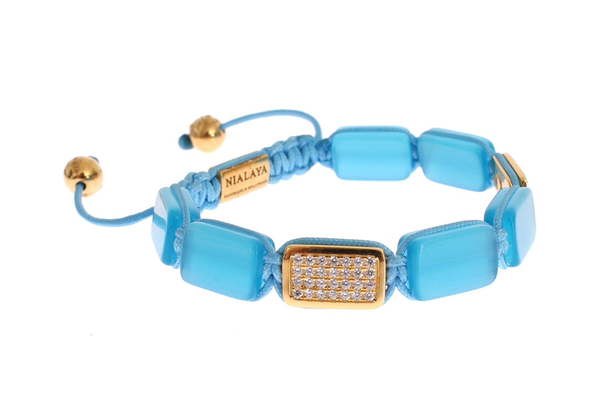 Nialaya CZ Opal 18K Gold 925 Armband