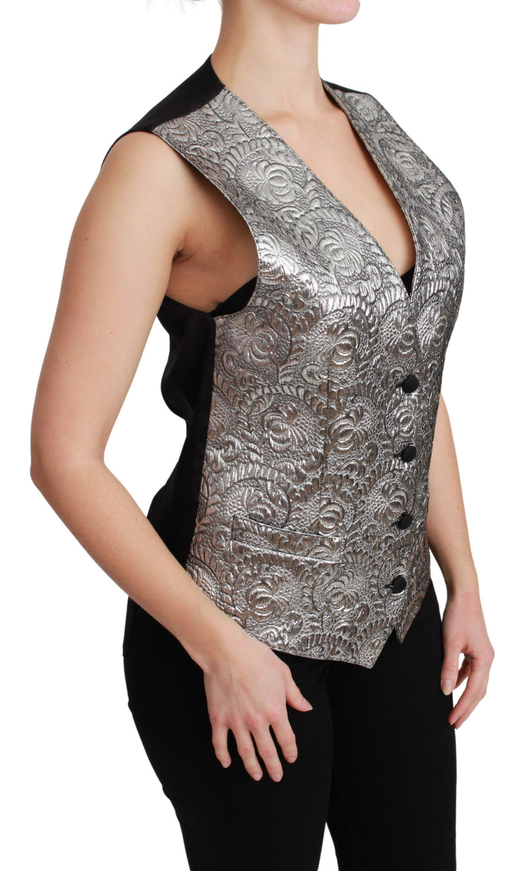 Dolce & Gabbana Silver Waistcoats for Women alternate view