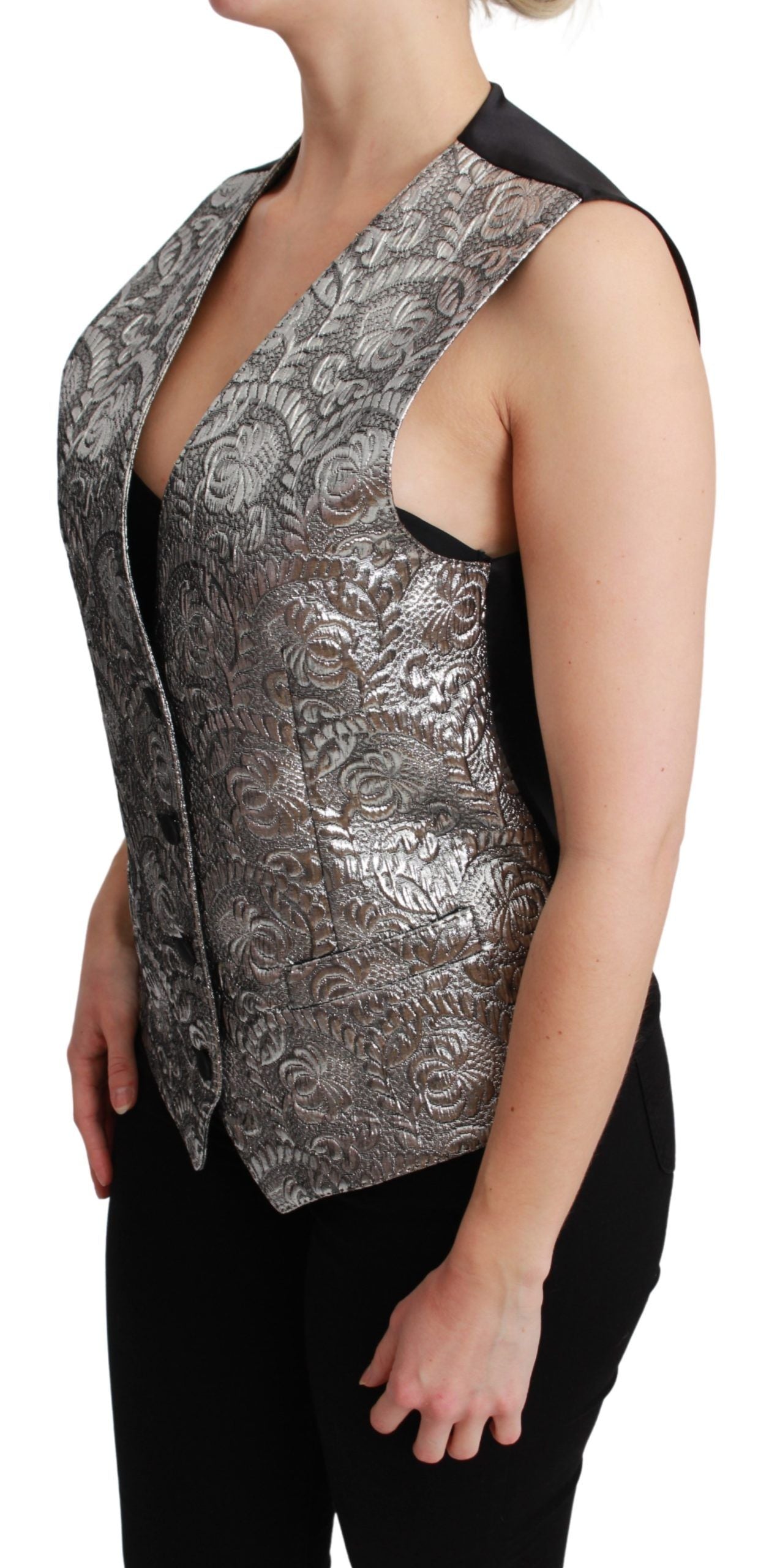 Dolce & Gabbana Silver Waistcoats for Women detail view