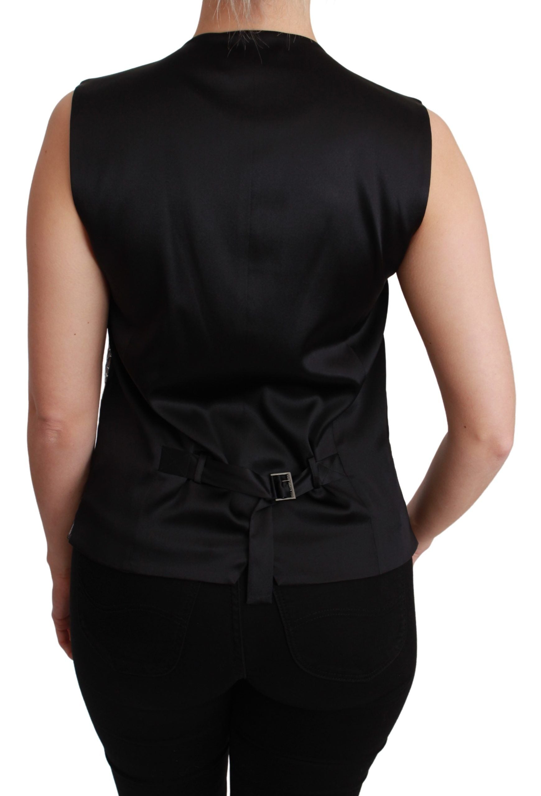 Dolce & Gabbana Silver Waistcoats for Women side view