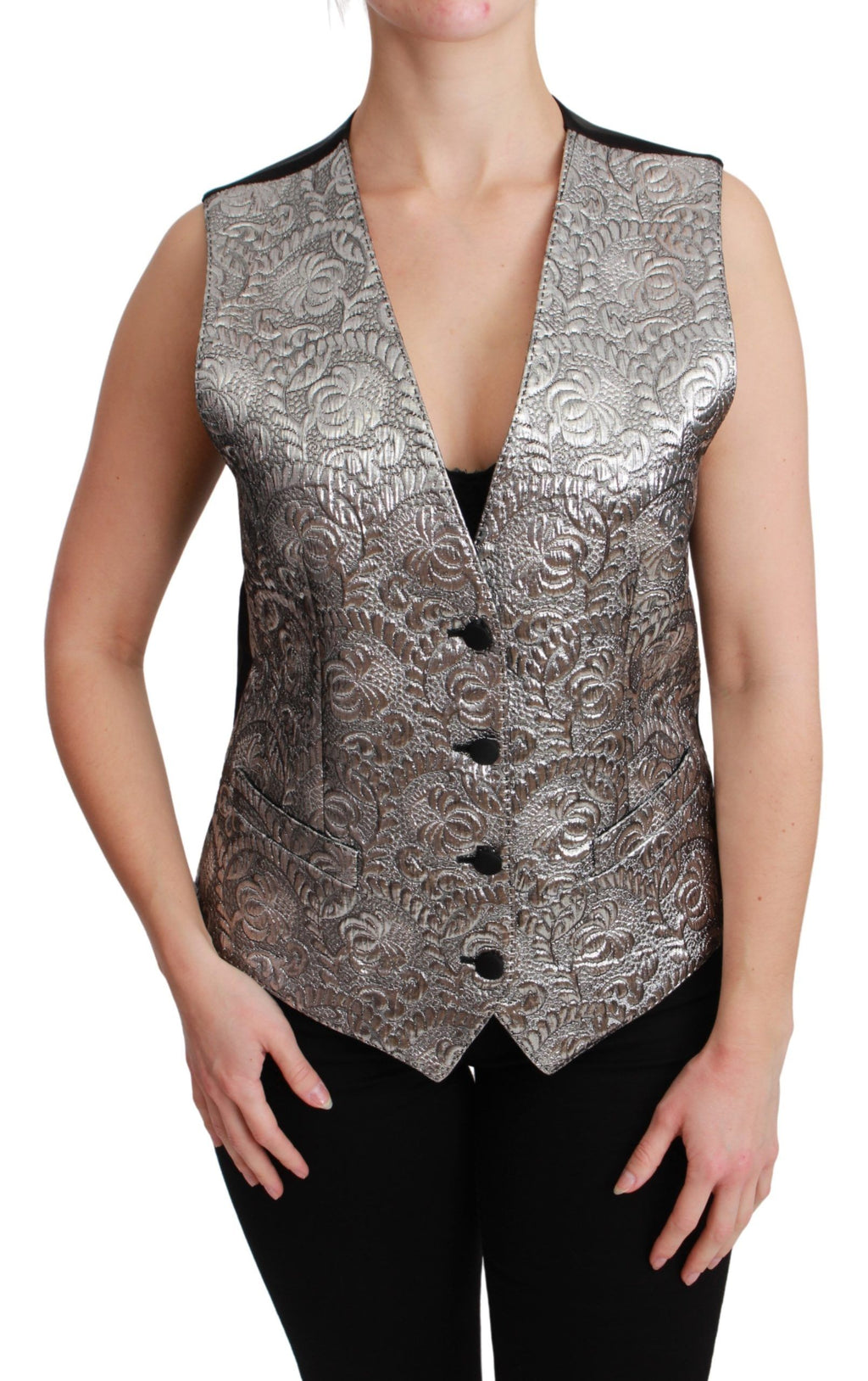 Dolce & Gabbana Silver Waistcoats for Women
