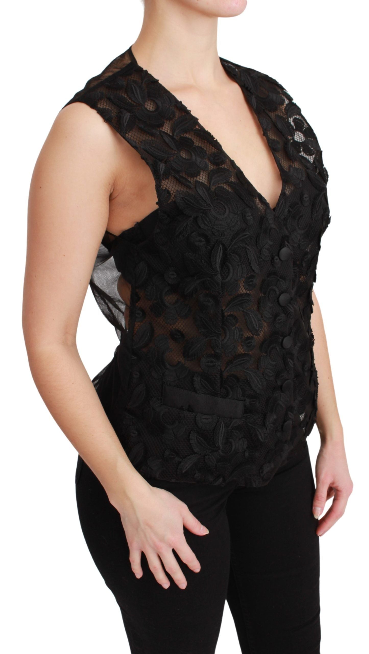 Dolce & Gabbana Black Waistcoats for Women alternate view