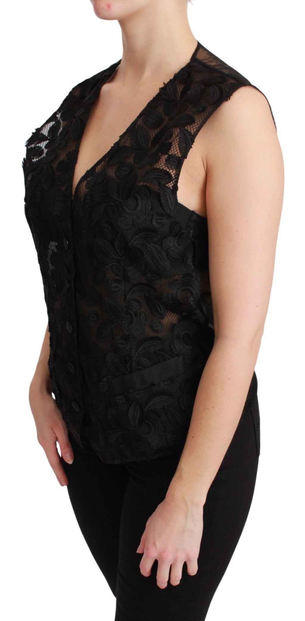 Dolce & Gabbana Black Waistcoats for Women detail view