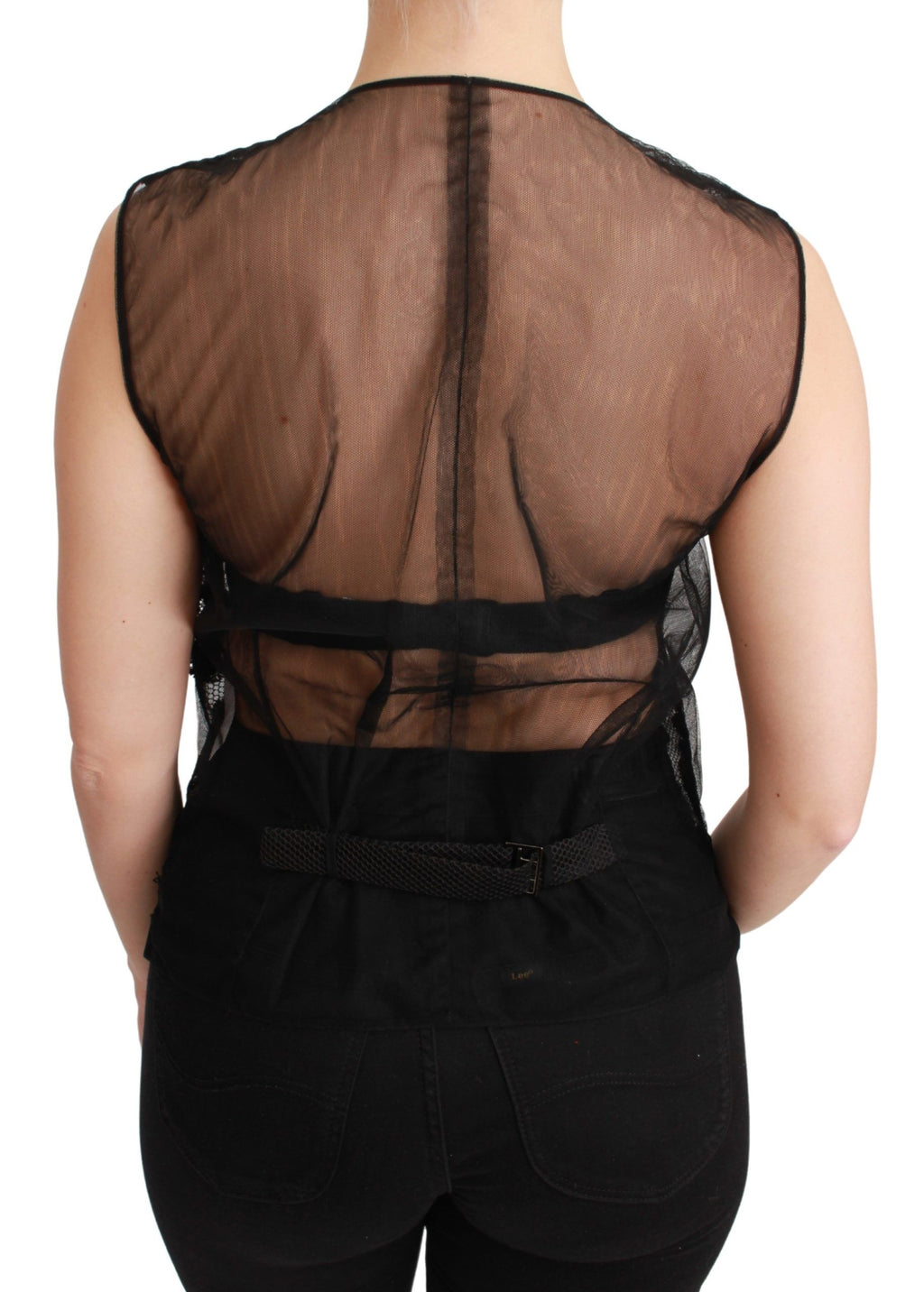 Dolce & Gabbana Black Waistcoats for Women side view