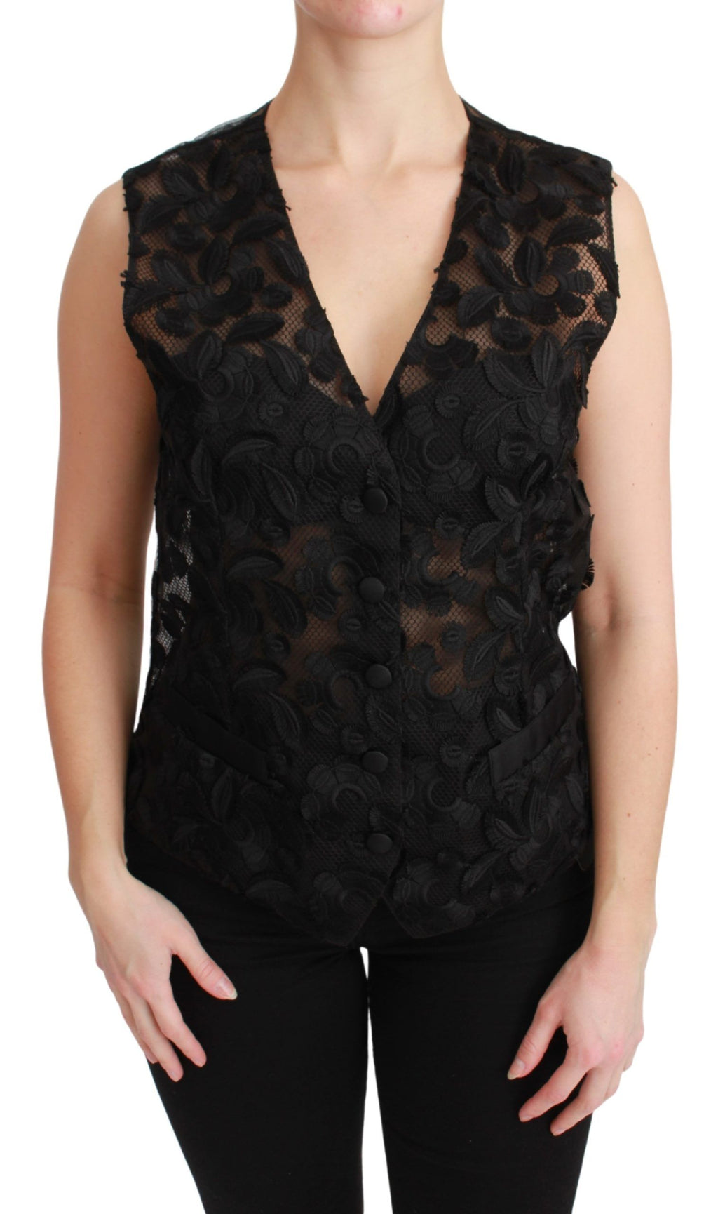 Dolce & Gabbana Black Waistcoats for Women