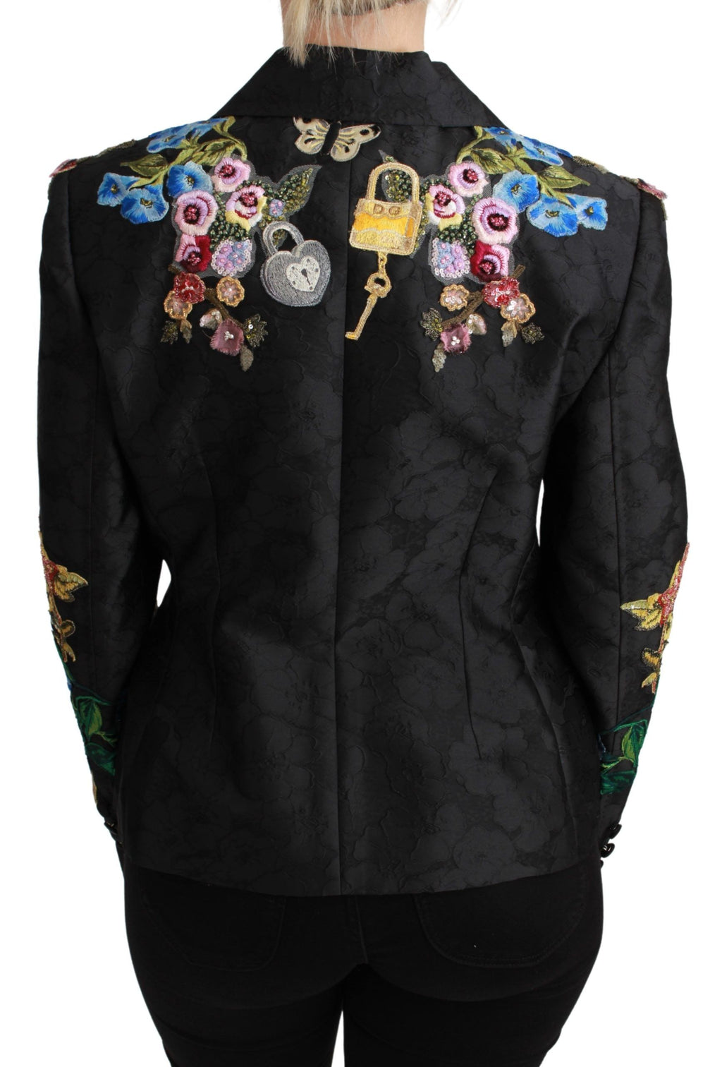 Dolce & Gabbana Black Coat for Women side view